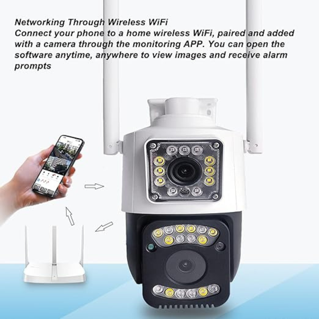 PTZ WIFI OUTDOOR DURAL LENS 2MP+2MP 4MP